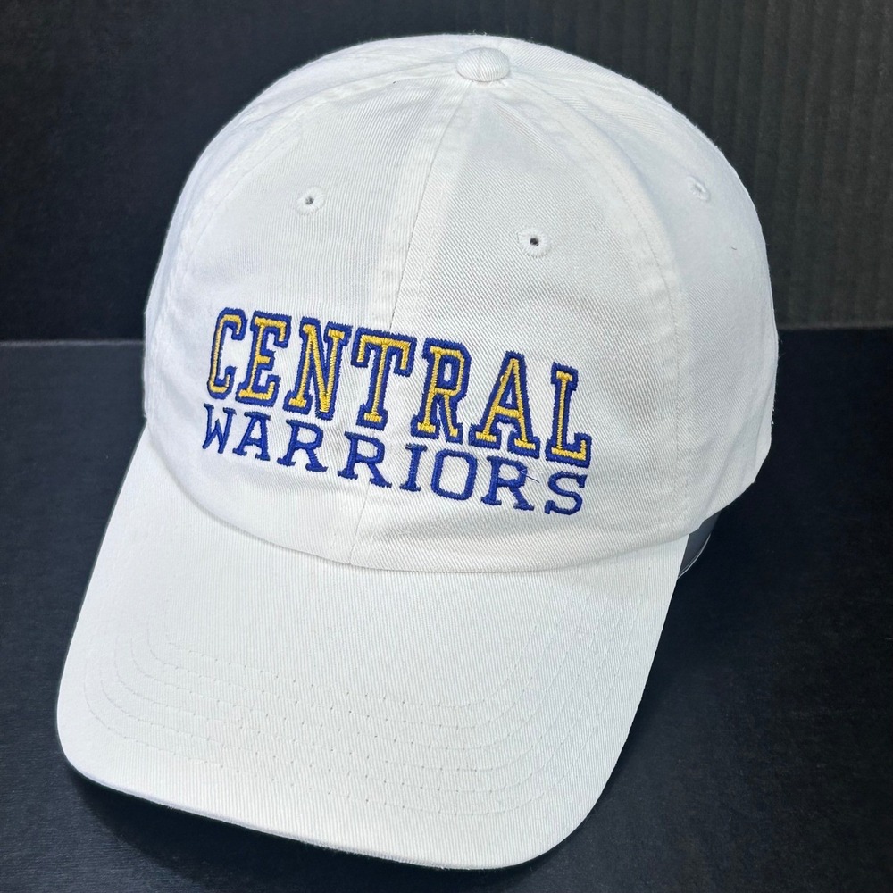 Central Warriors Men White Big Accessories Hat Embroidered Adjustable OSFM